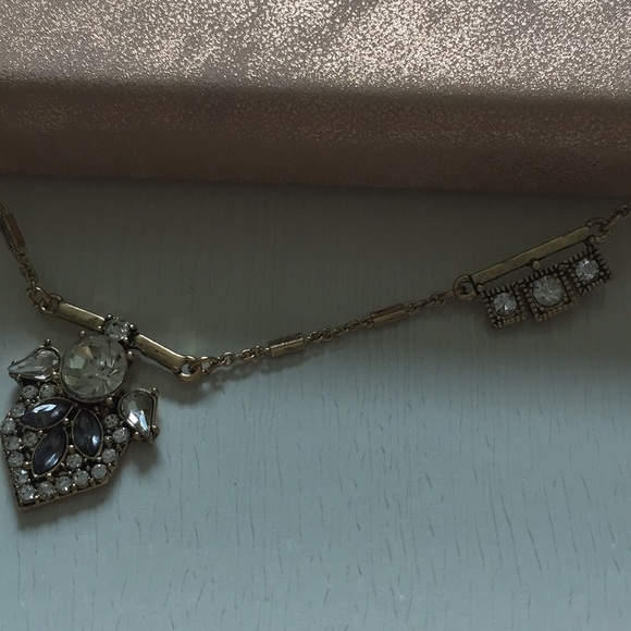 Long necklace gold cz station - Picture 3 of 3